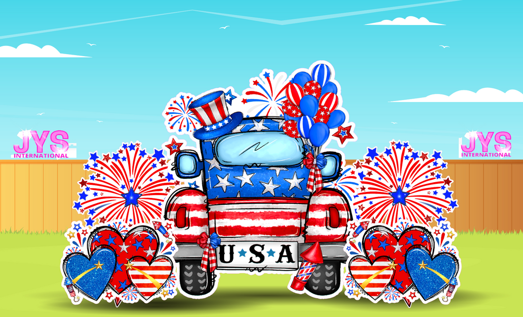 JULY 4TH - Yard Card Signs by JYS International