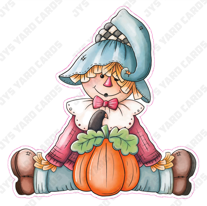 SCARECROW WITH PUMPKIN