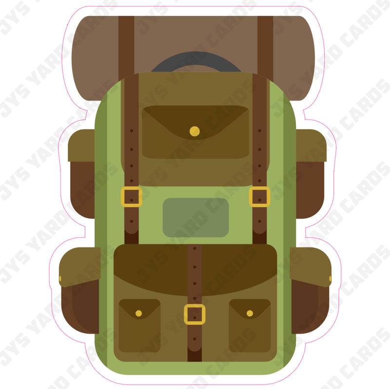 CAMPING BACKPACK - Yard Card Signs by JYS International