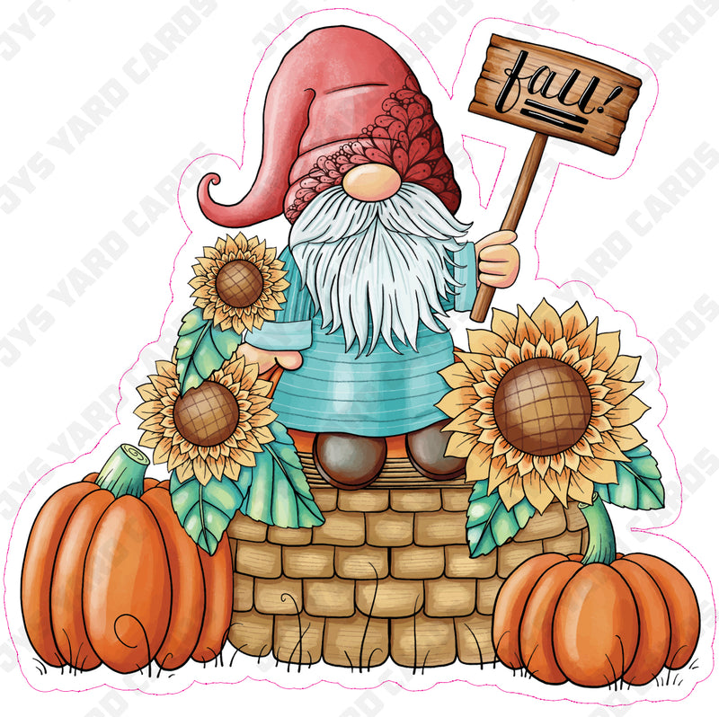 GNOME WITH PUMPKIN 1