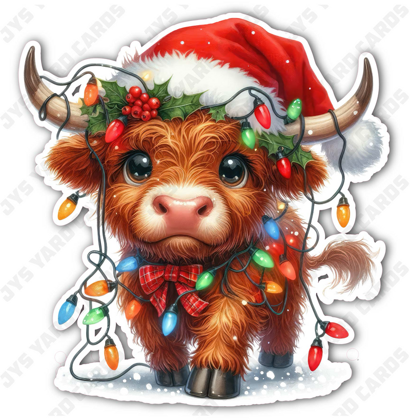 CHRISTMAS COWS 6 - Yard Card Signs by JYS International