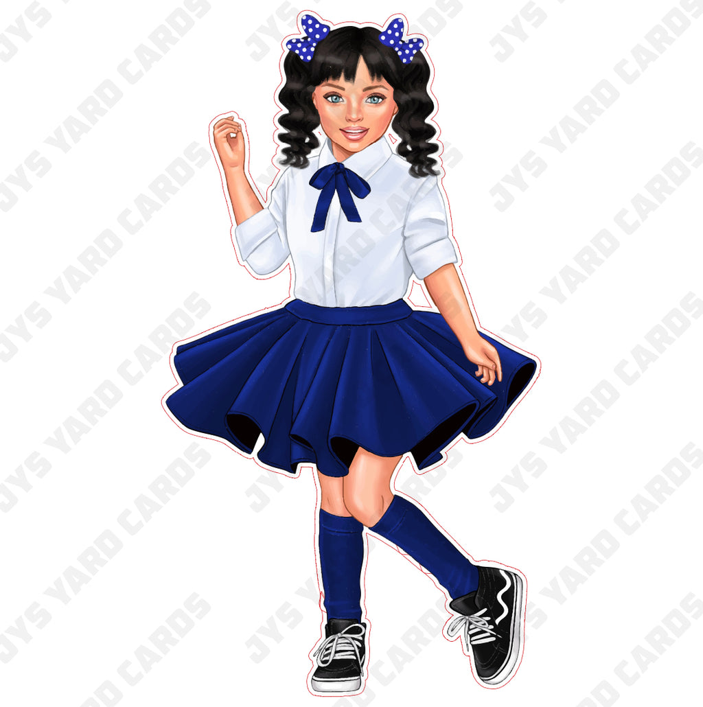 LIGHT CHILD: BLUE SKIRT - Yard Card Signs by JYS International