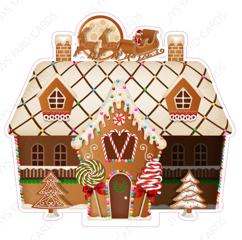 Gingerbread 1 - Yard Card Signs by JYS International