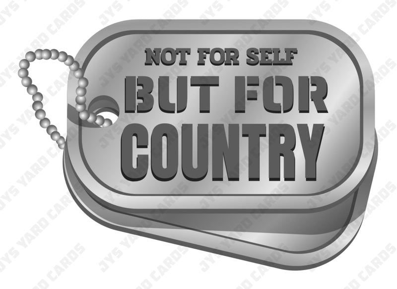 NOT FOR SELF BUT FOR COUNTRY SOLDIER CHAIN