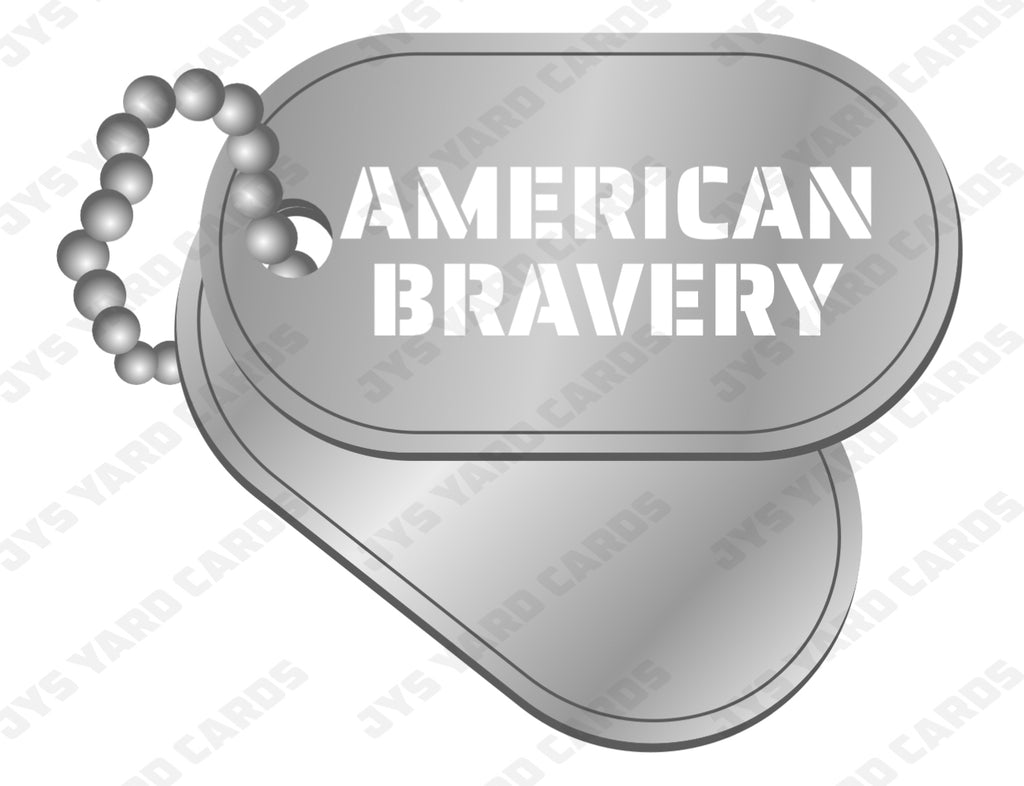 AMERICAN BRAVERY CHAIN - Yard Card Signs by JYS International