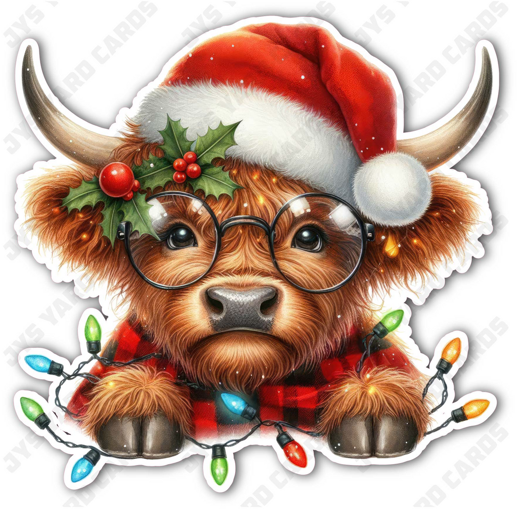 CHRISTMAS COWS 7 - Yard Card Signs by JYS International