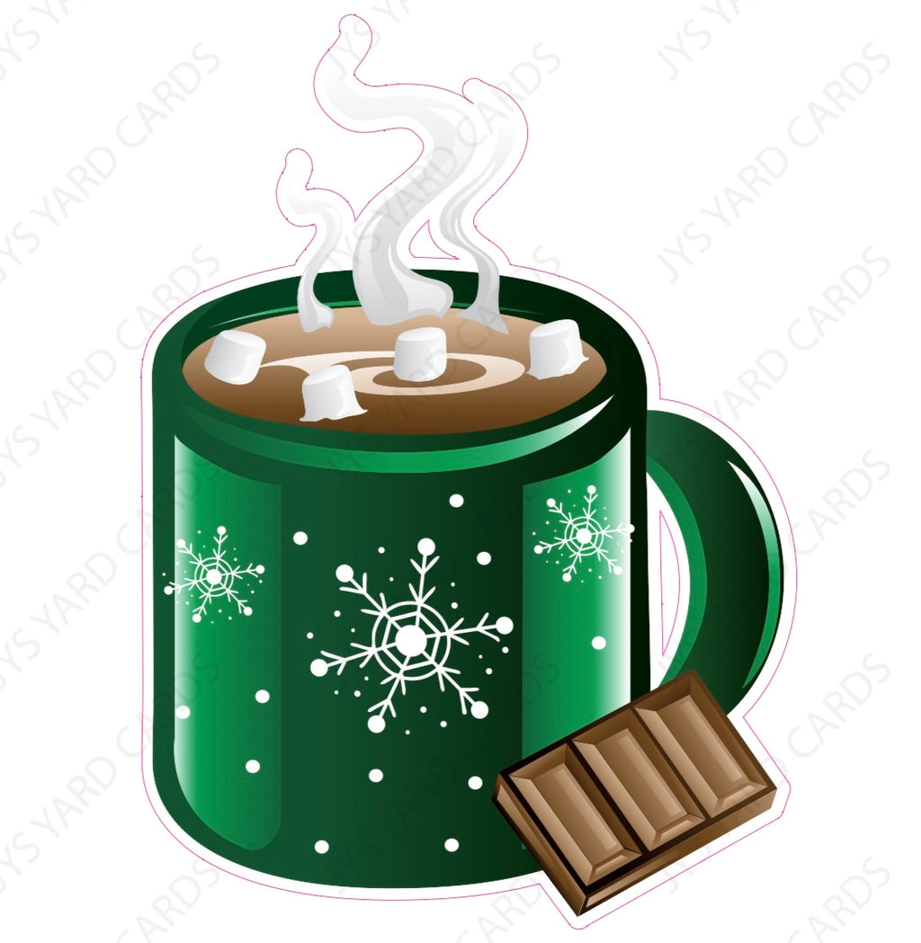 Hot Chocolate Mug 1 - Yard Card Signs by JYS International