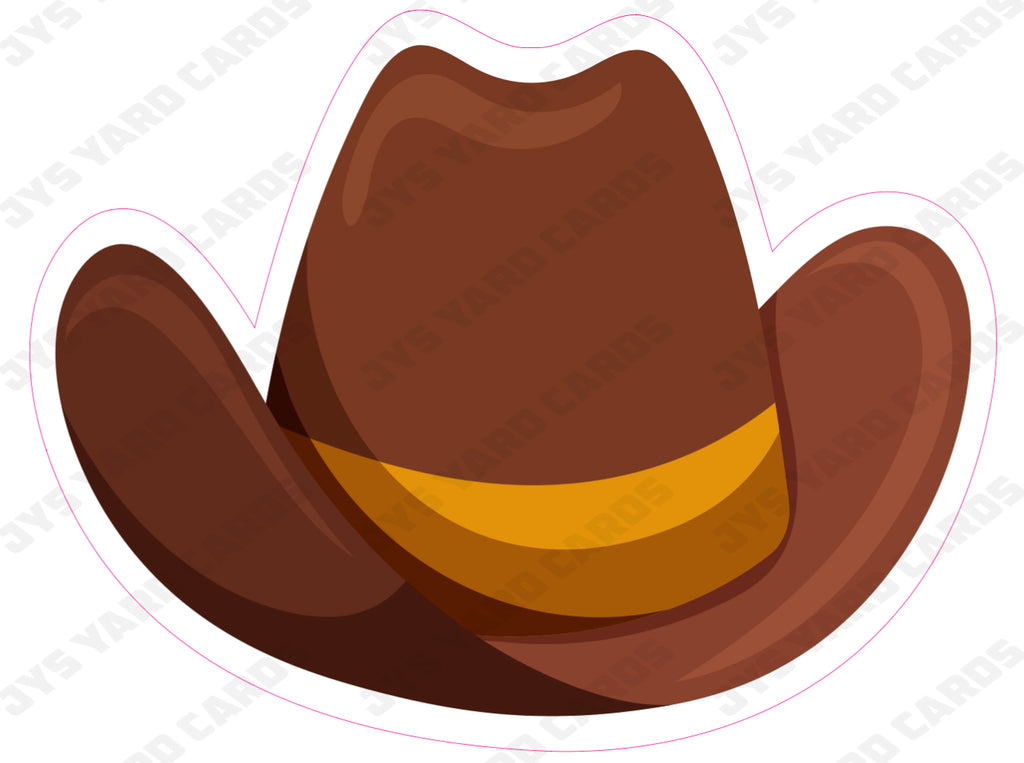 COWBOY HAT - Yard Card Signs by JYS International