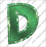 Single Letters: 18” Bouncy Metallic Green