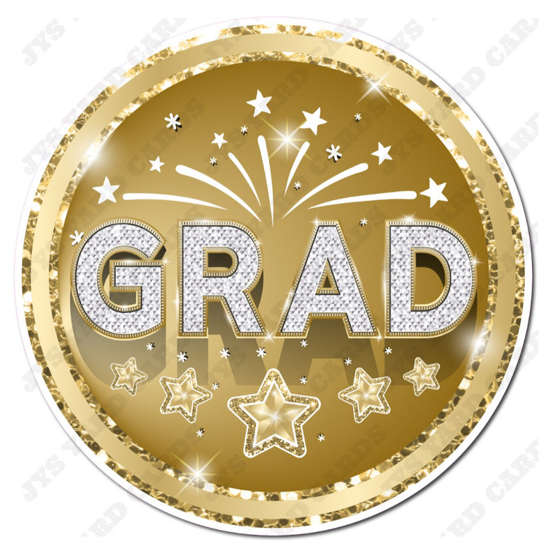 CELEBRATION GRAD FLAIR: GOLD - Yard Card Signs by JYS International