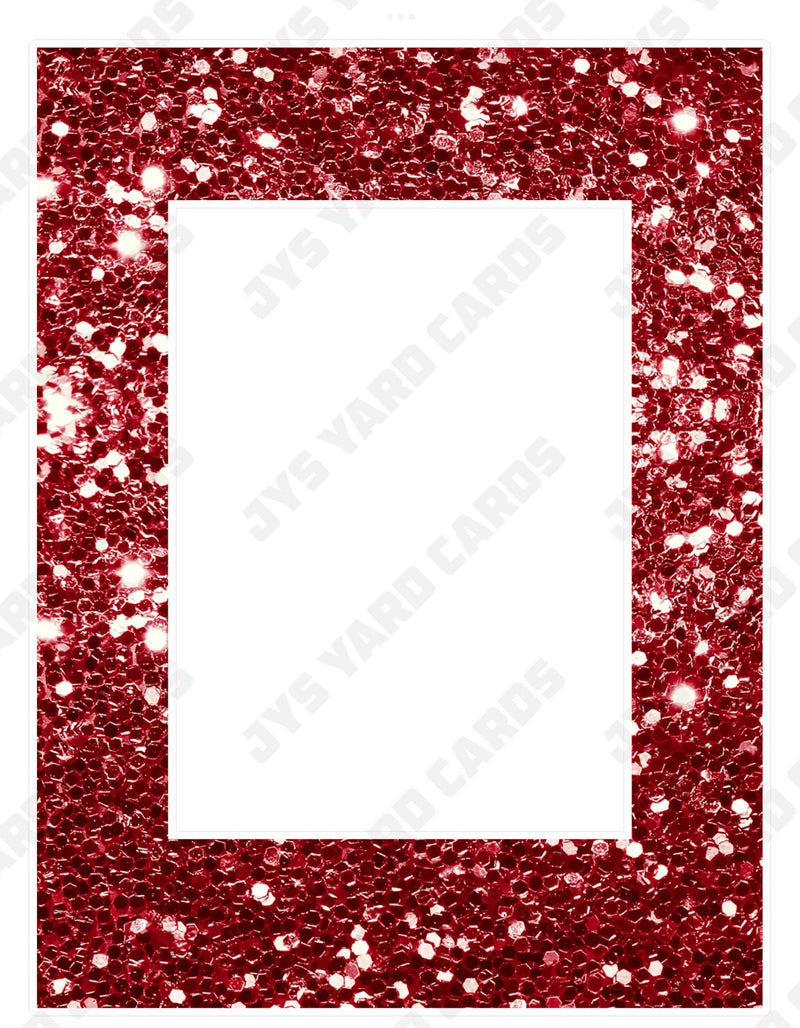 GLITTER HBD PHOTO FRAME: BURGUNDY