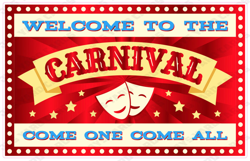 WELCOME TO THE CARNIVAL 2 - Yard Card Signs by JYS International