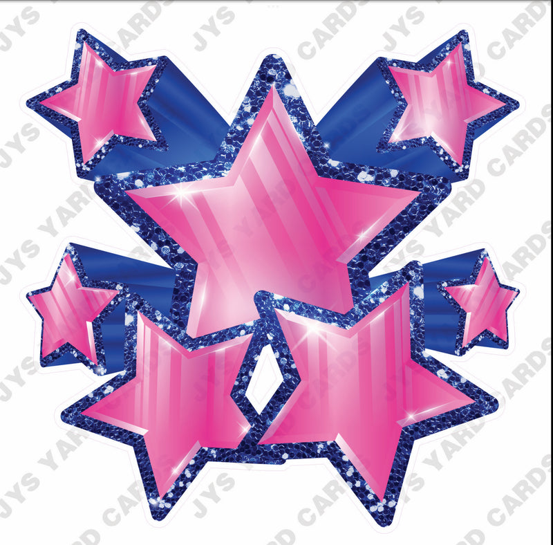 SHOOTING STARS: PINK AND BLUE