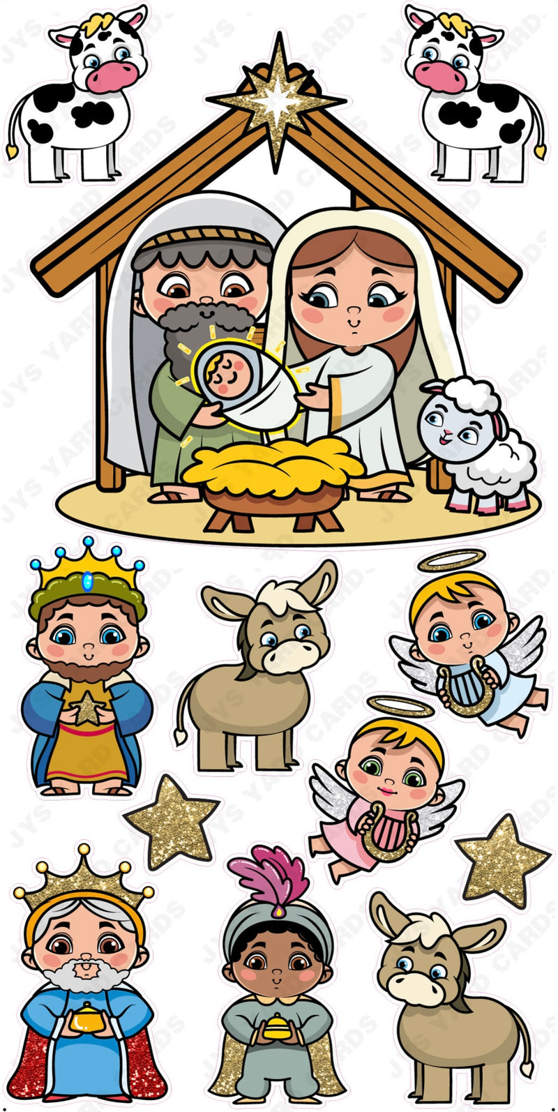 BABY JESUS NATIVITY - Yard Card Signs by JYS International