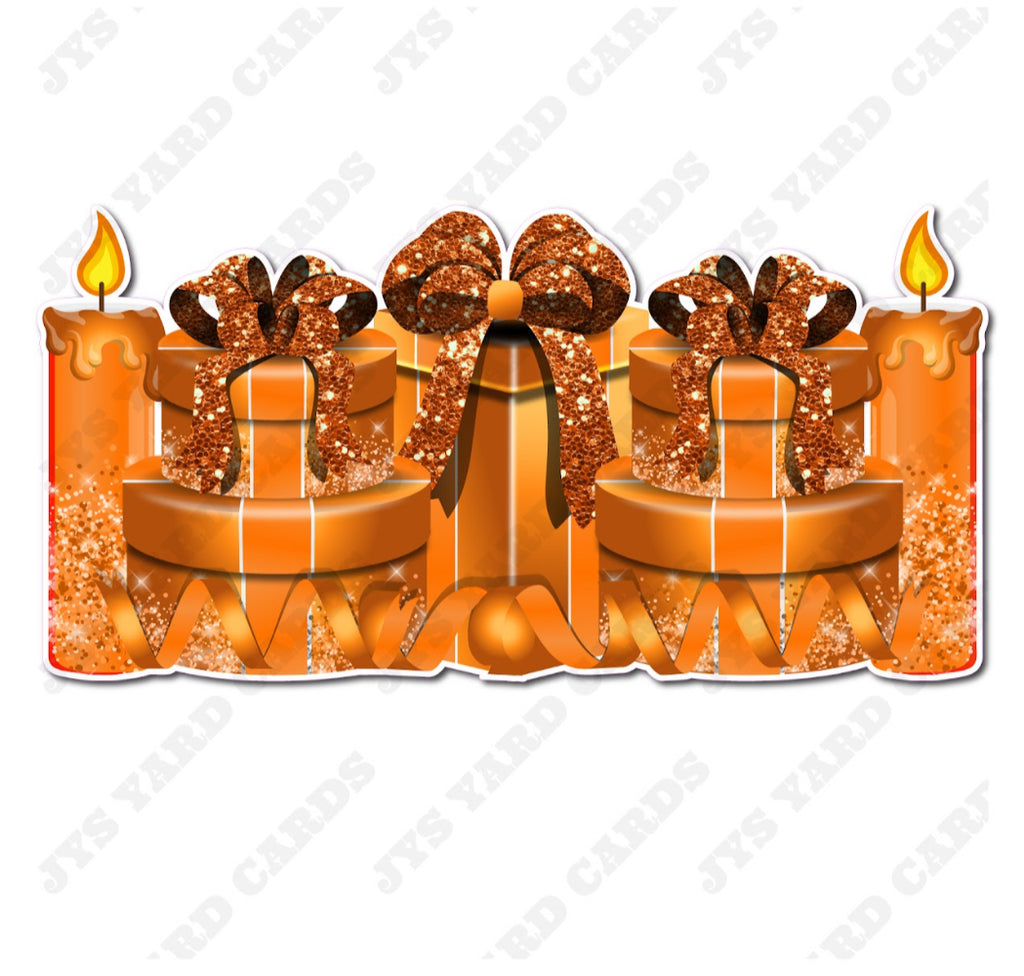 GIFT PANEL: ORANGE - Yard Card Signs by JYS International