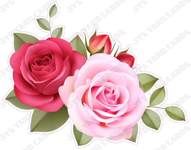 FLOWER: ROSES PINK & RED