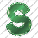 Single Letters: 23” Bouncy Metallic Green