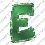 Single Letters: 18” Bouncy Metallic Green