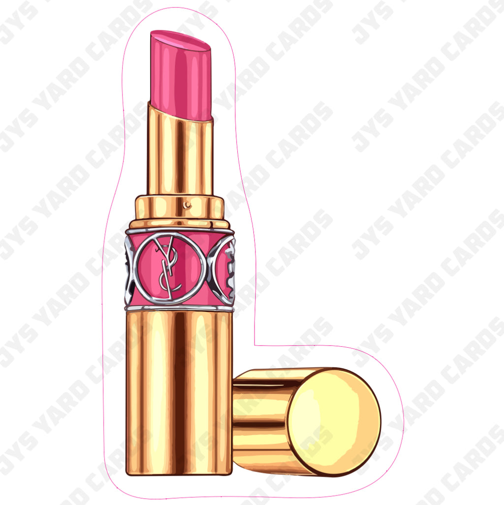 LIPSTICK PINK GOLD YSL - Yard Card Signs by JYS International