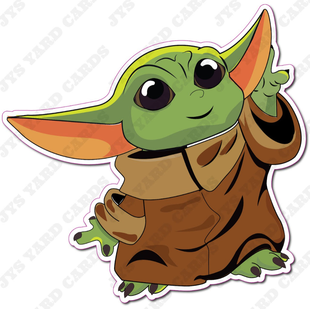 BABY YODA 1 - Yard Card Signs by JYS International