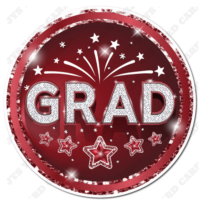 CELEBRATION GRAD FLAIR: BURGUNDY - Yard Card Signs by JYS International