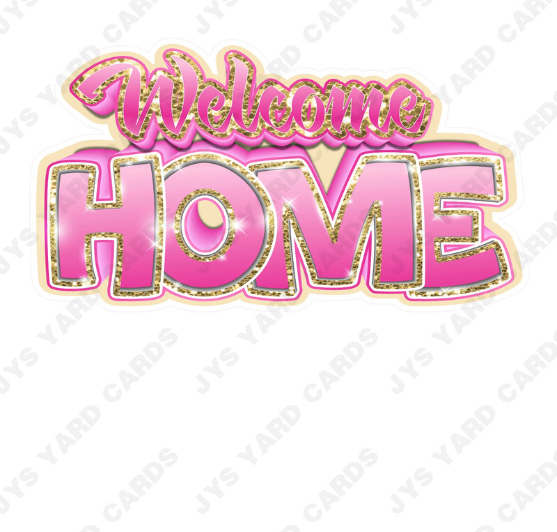 WELCOME HOME: GOLD & PINK