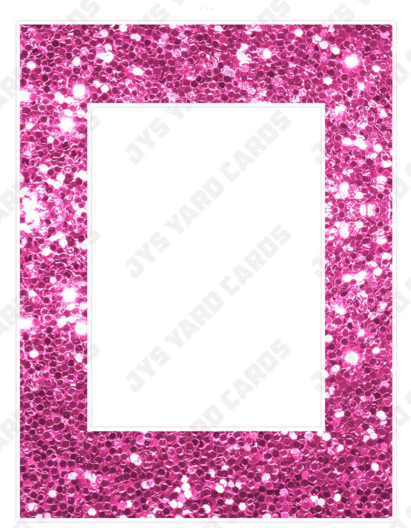 GLITTER HBD PHOTO FRAME: PINK - Yard Card Signs by JYS International