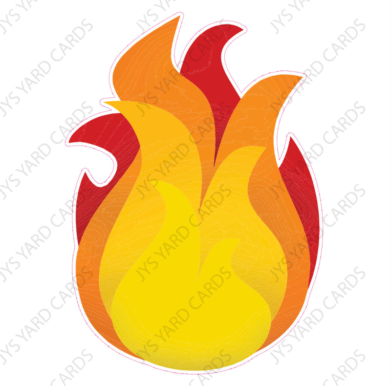 Fire 1 - Yard Card Signs by JYS International