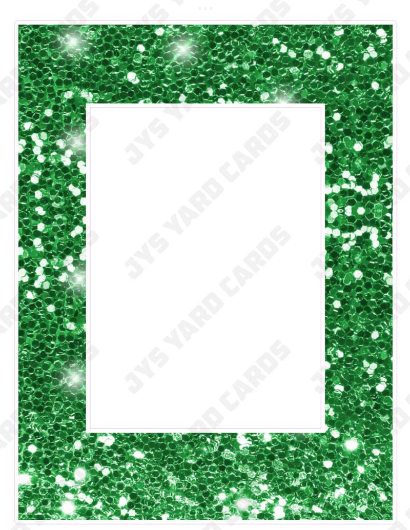 GLITTER HBD PHOTO FRAME: GREEN