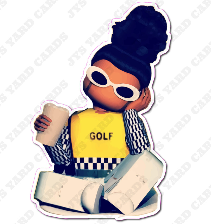 ROBLOX GIRL 6 - Yard Card Signs by JYS International