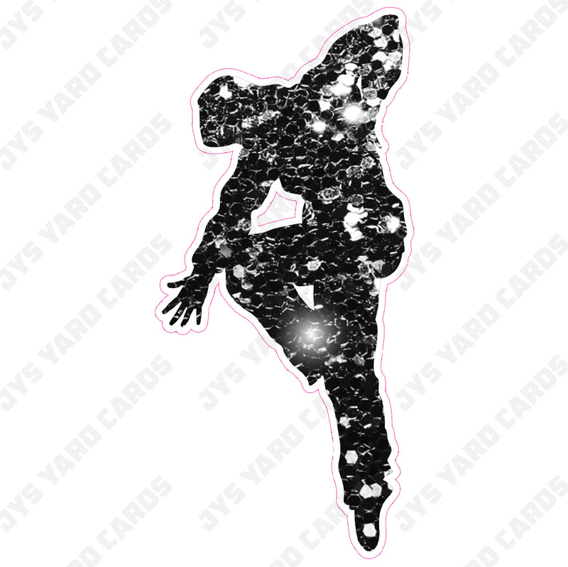 DANCER BLACK 7 - Yard Card Signs by JYS International