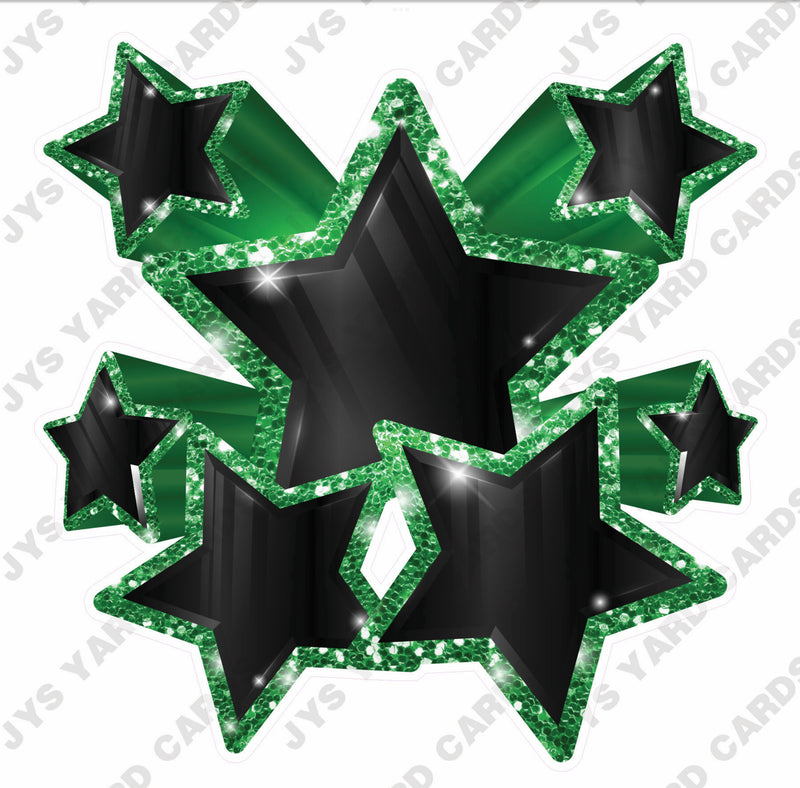 SHOOTING STARS: BLACK & GREEN