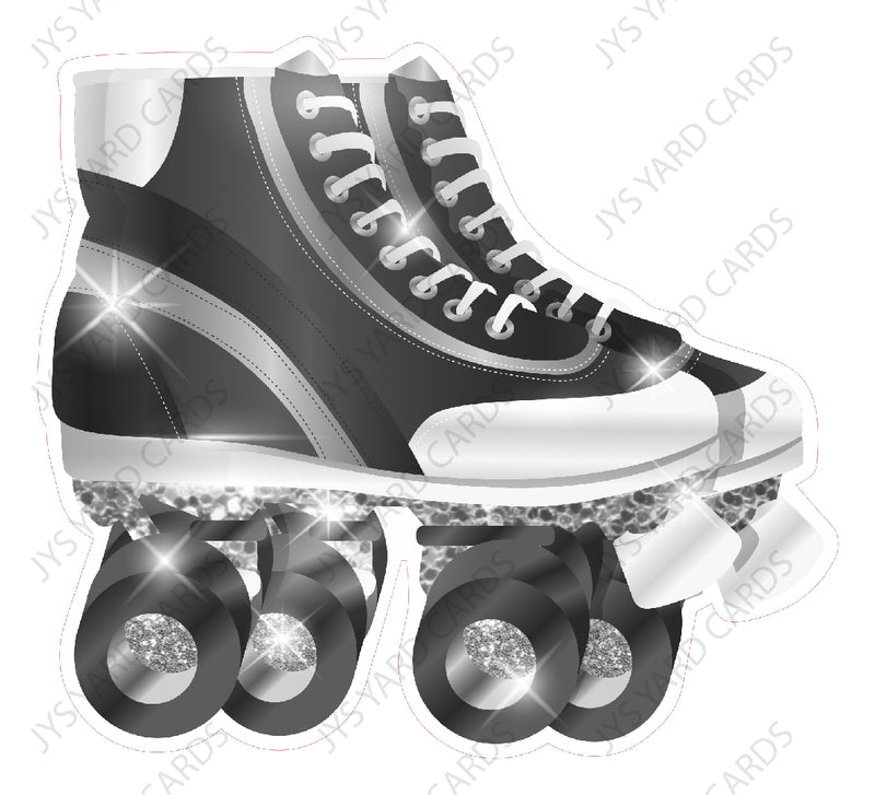 Black Silver Skates