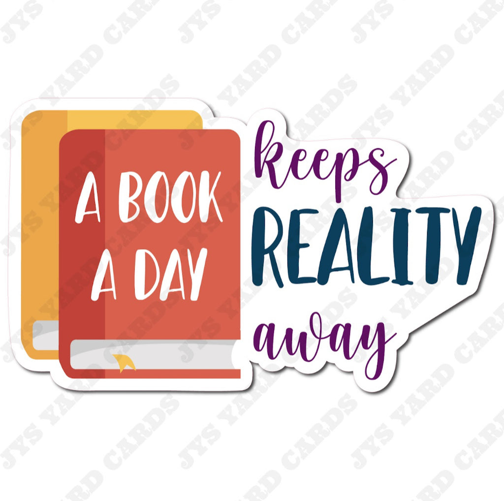 BOOK LOVER 7 - Yard Card Signs by JYS International