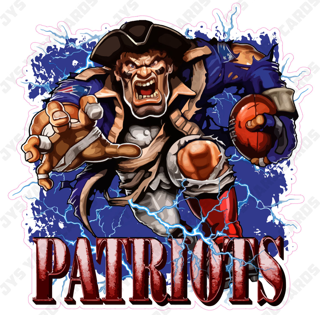 PATRIOTS MASCOT - Yard Card Signs by JYS International