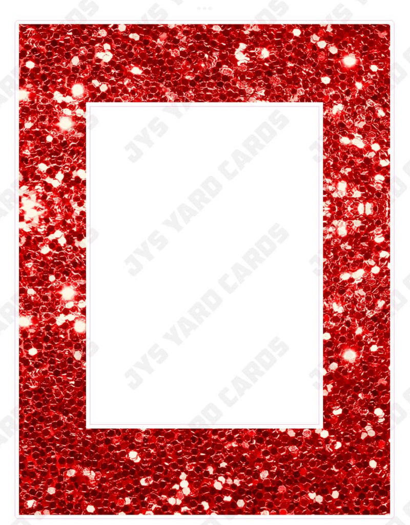 GLITTER HBD PHOTO FRAME: RED