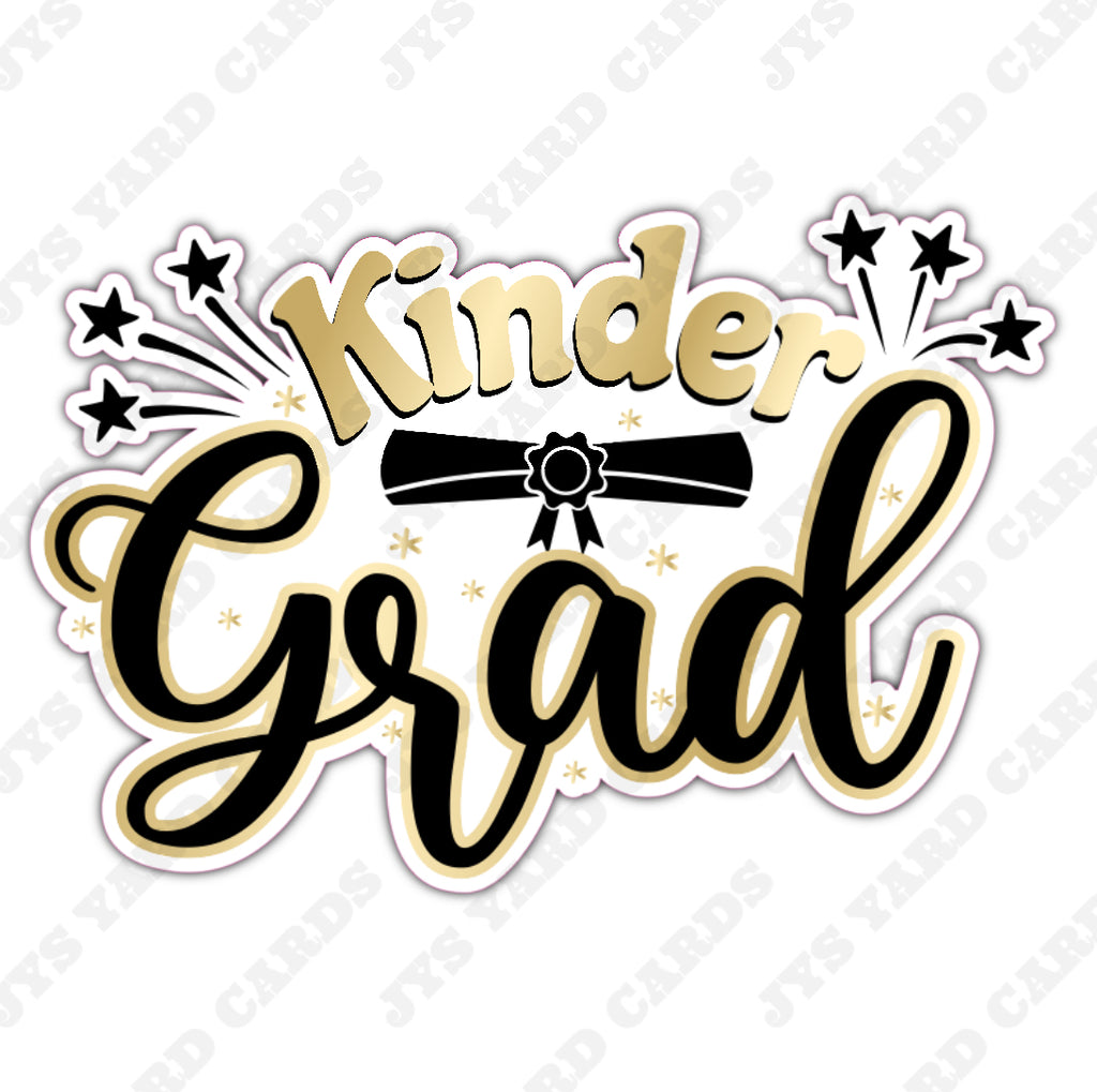 KINDER GRAD - Yard Card Signs by JYS International