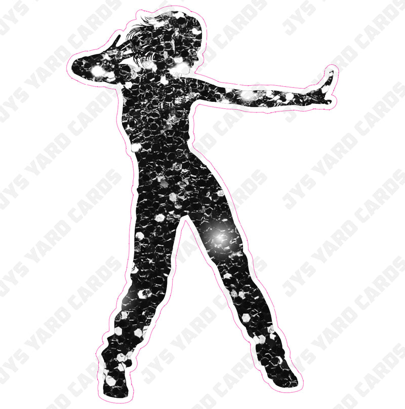 DANCER BLACK 2 - Yard Card Signs by JYS International