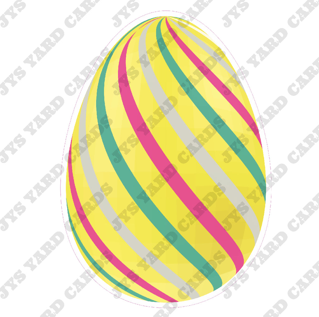 YELLOW RAINBOW EGG - Yard Card Signs by JYS International