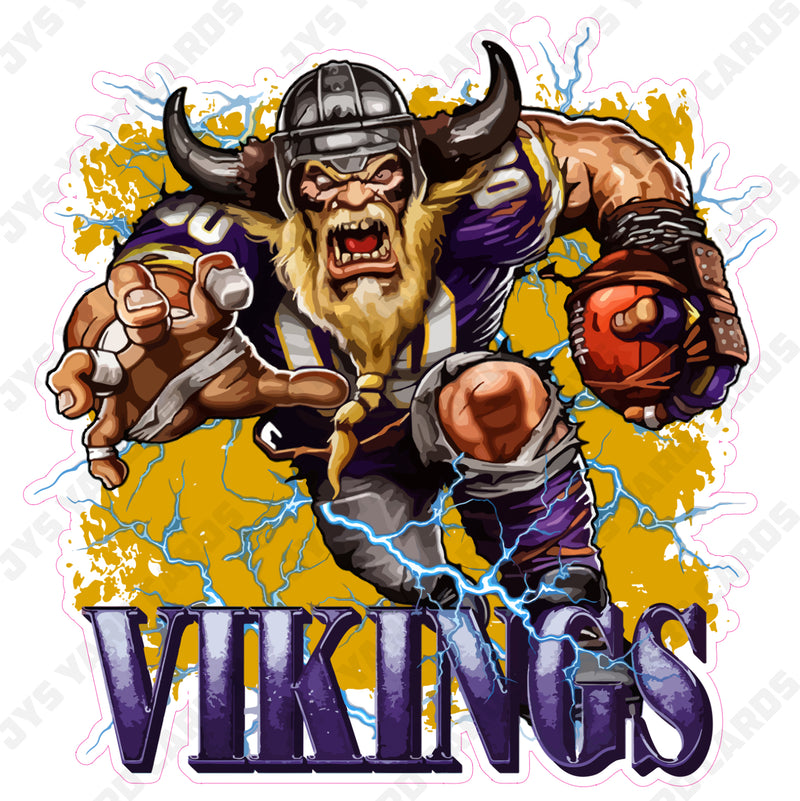 VIKINGS MASCOT - Yard Card Signs by JYS International