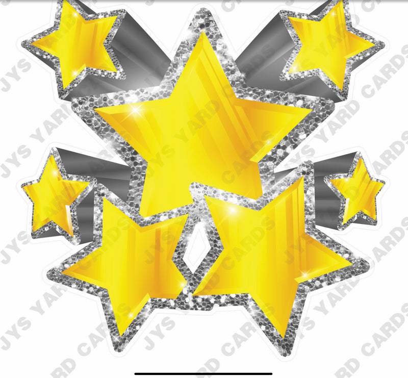 SHOOTING STARS: YELLOW AND SILVER