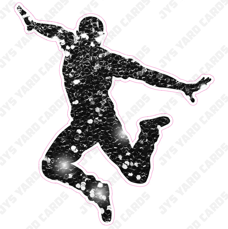 DANCER BLACK 3 - Yard Card Signs by JYS International