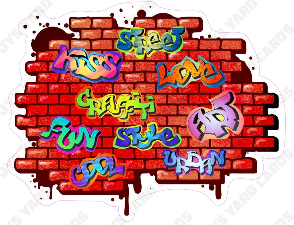 GRAFFITI WALL 1 - Yard Card Signs by JYS International