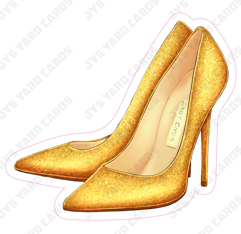 JIMMY CHOO GOLD - Yard Card Signs by JYS International