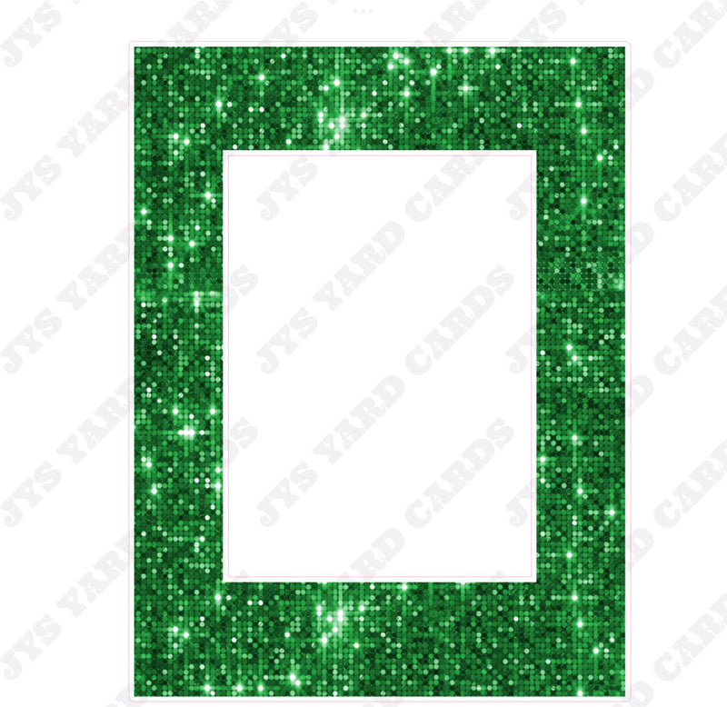 SEQUIN HBD PHOTO FRAME: GREEN