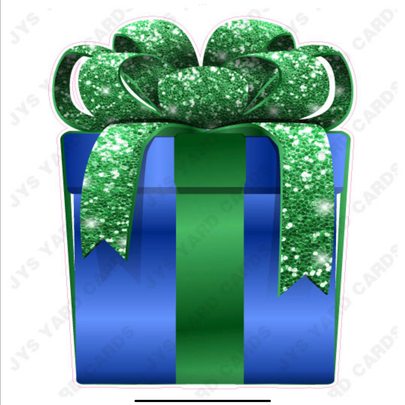 PRESENT: BLUE w/ GREEN BOW