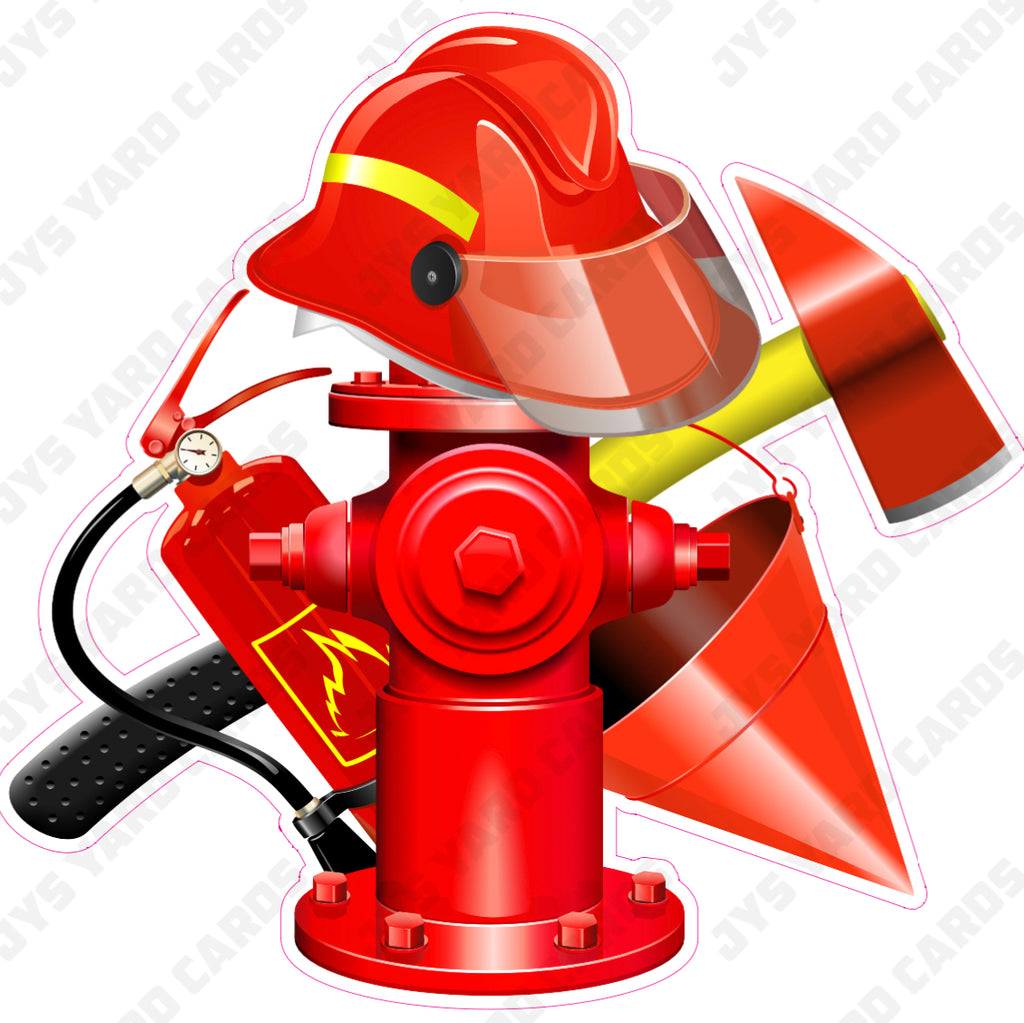 FIREFIGHTER TOOLS 2 - Yard Card Signs by JYS International