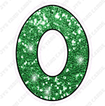 Single Letters: 12” Bouncy Glitter Green