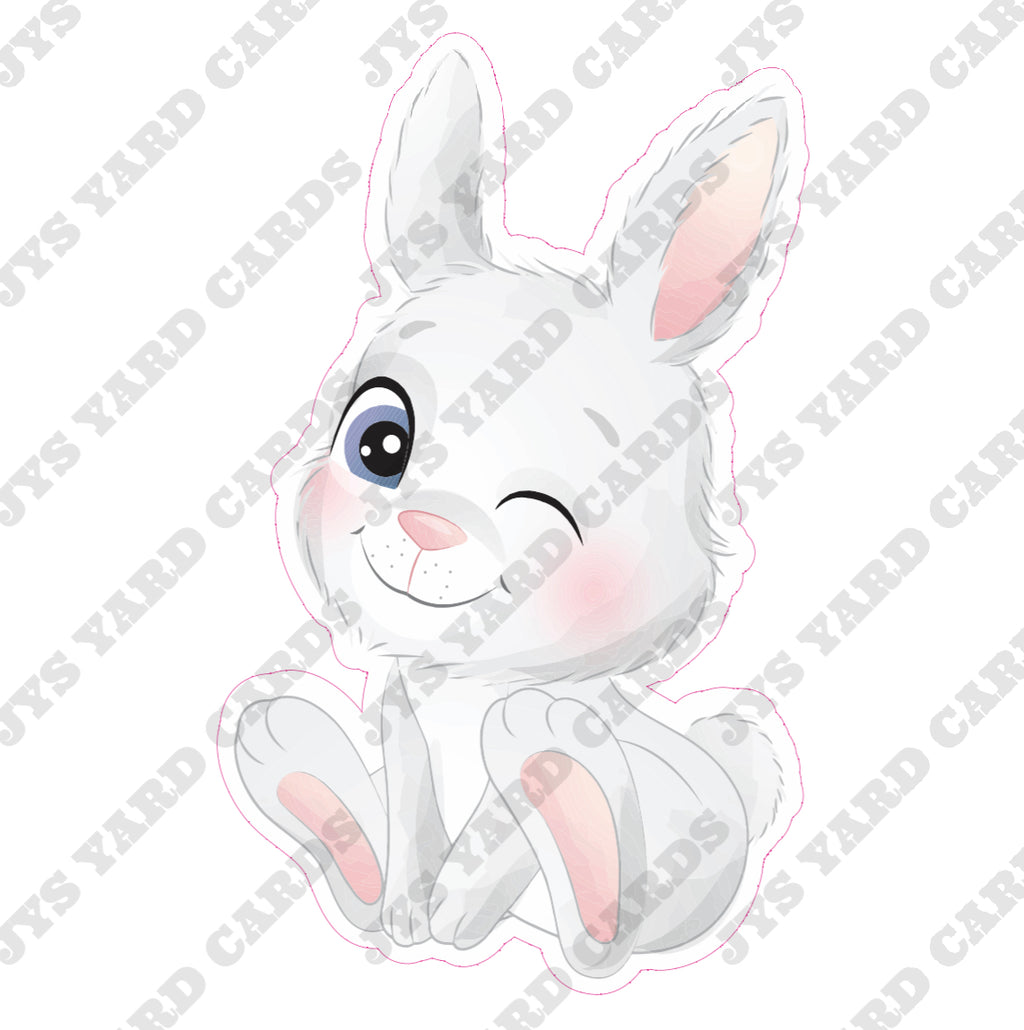 WINKING BUNNY - Yard Card Signs by JYS International