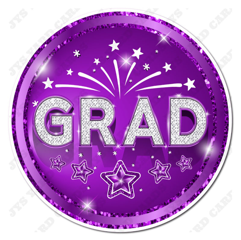 CELEBRATION GRAD FLAIR: PURPLE - Yard Card Signs by JYS International